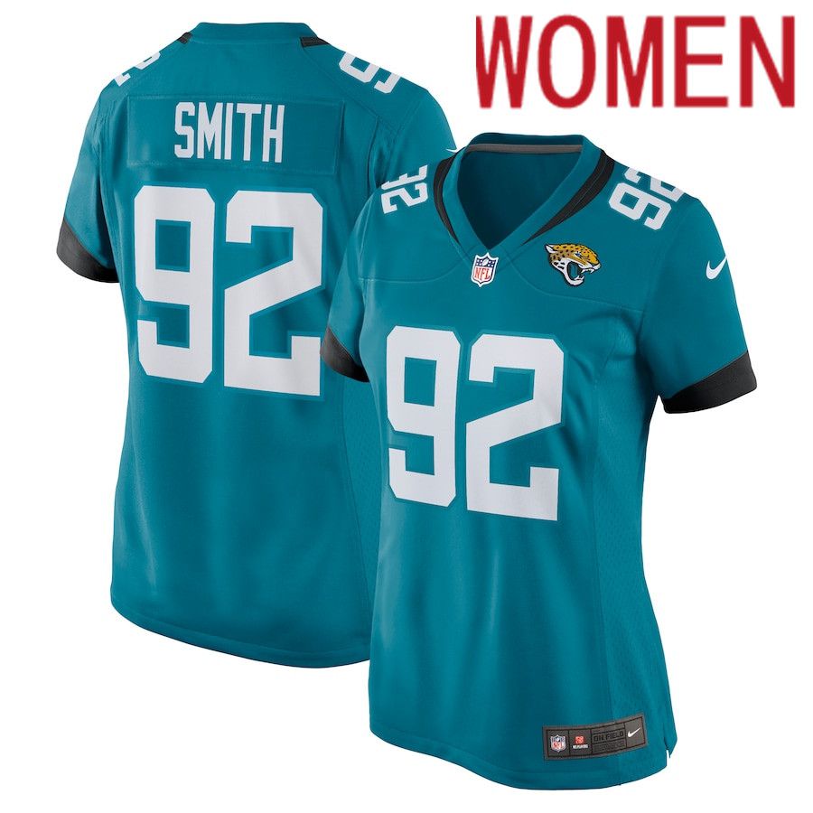 Women Jacksonville Jaguars 92 Jordan Smith Nike Green Nike Game NFL Jersey